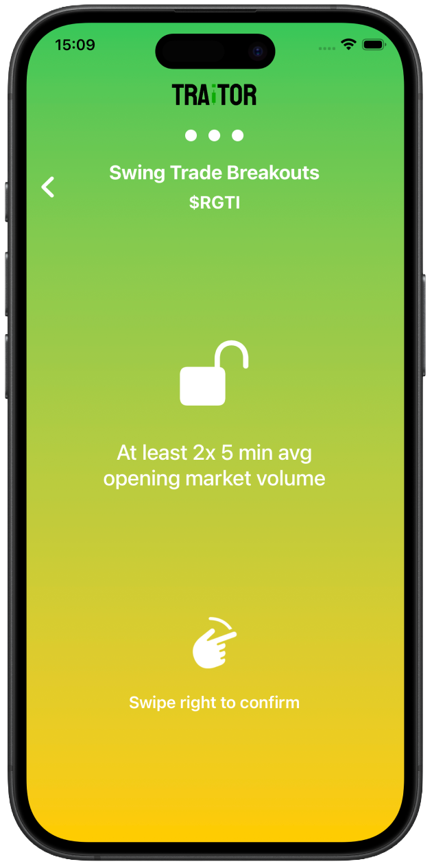 Swipe-to-Confirm Rules